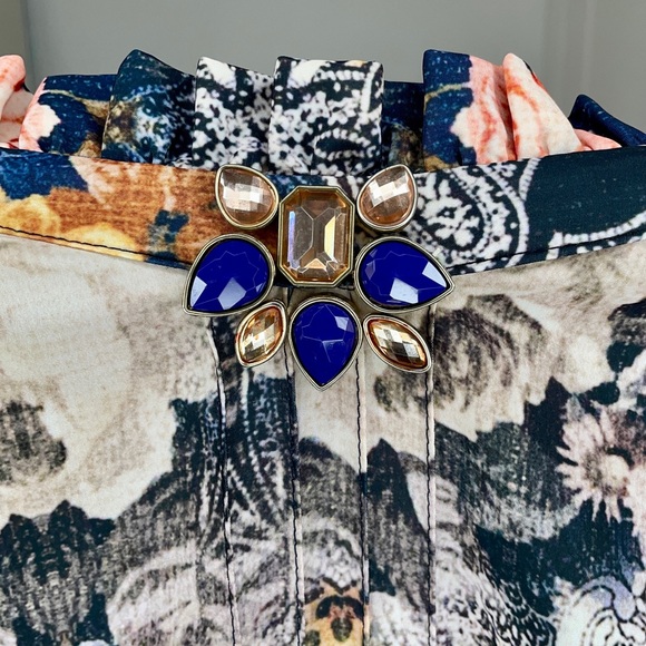 Floral maxi long sleeve dress with pockets - Picture 5 of 6